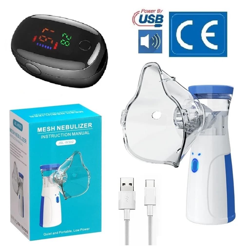 Zestaw medyczny 2w1  Inhalator + Pulsoksymetr marki SPEAE