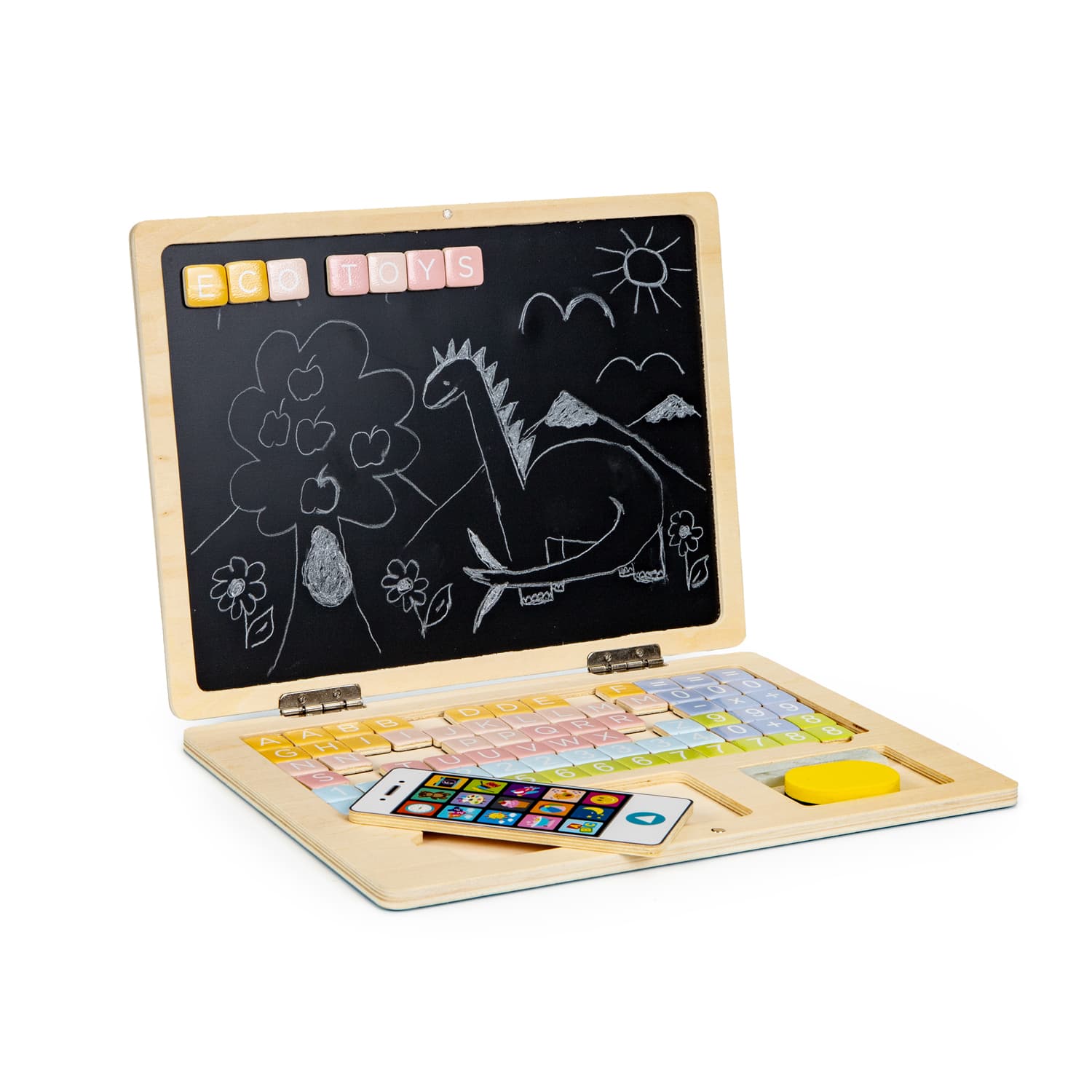 Laptop / tablica magnetyczna dla dzieci- Zabawka edukacyjna marki EcoToys!