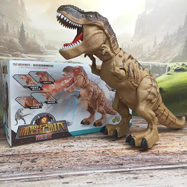 Dinozaur ziejący sztucznym ogniem, Jurassic Park w domu!