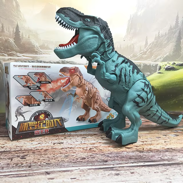 Dinozaur ziejący sztucznym ogniem, Jurassic Park w domu!