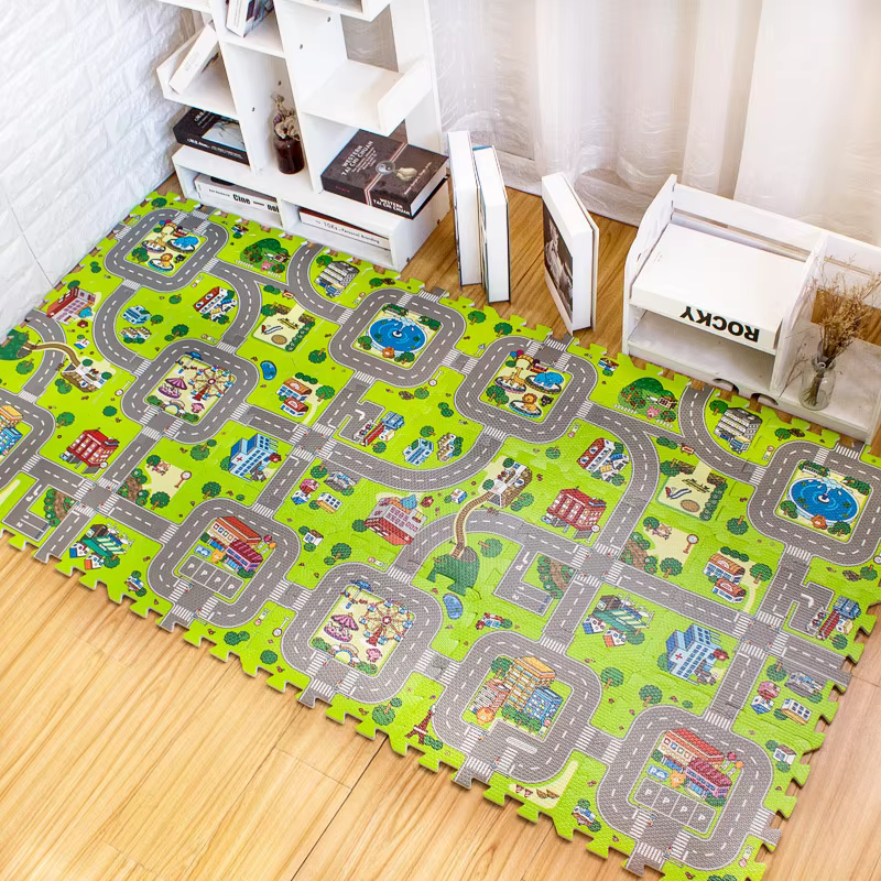 Podłoga rozkładana/Puzzle dla dzeieci, wariant Miasto, HIT sprzedaży!
