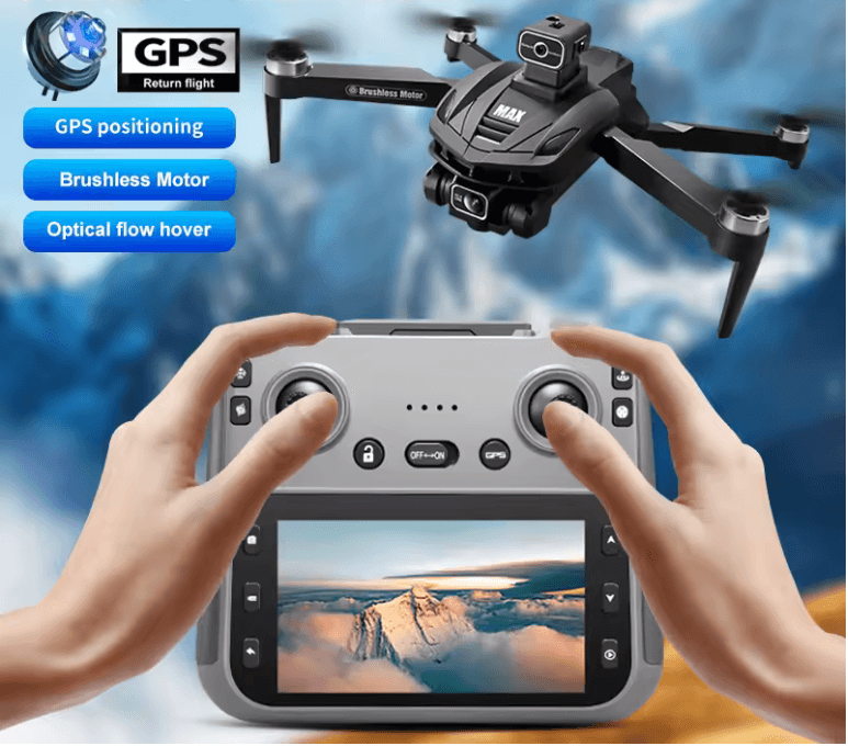 Dron profesjonalny marki Xiaomi, model V168, z wbudowanym ekranem w pilot, jakość filmów 4K